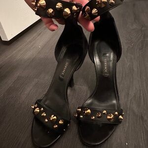 Versace la Medusa heeled sandals